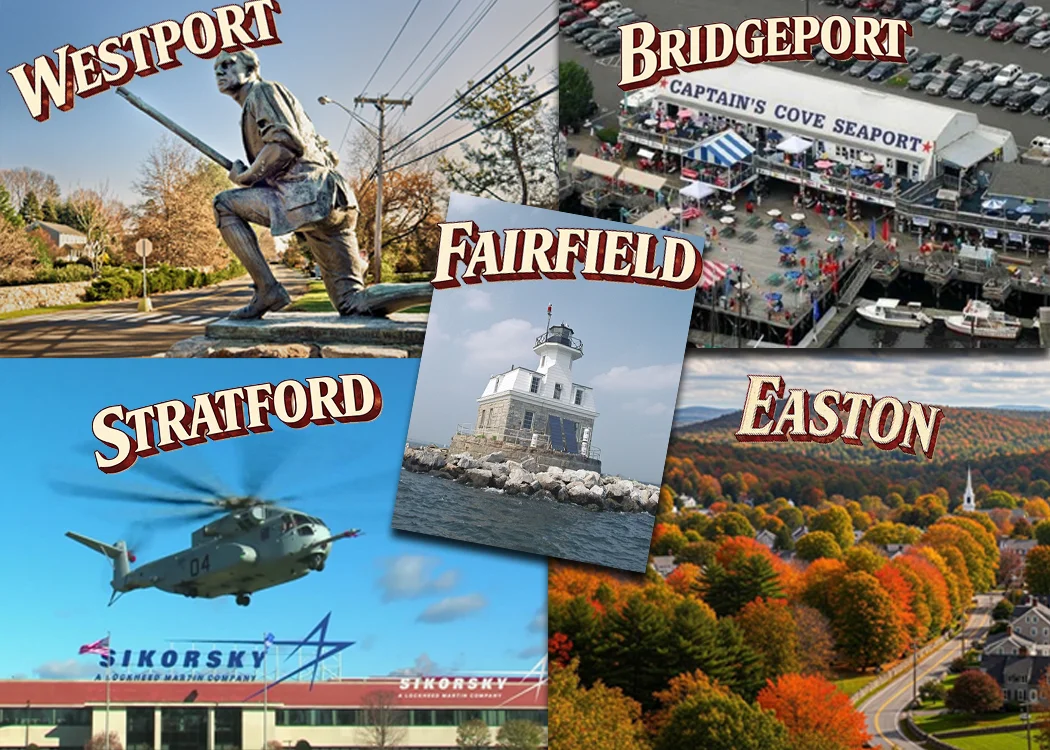 Westport, Bridgeport, Fairfield, Stratford, and Easton - 203 Pet Service coverage area across Fairfield County CT